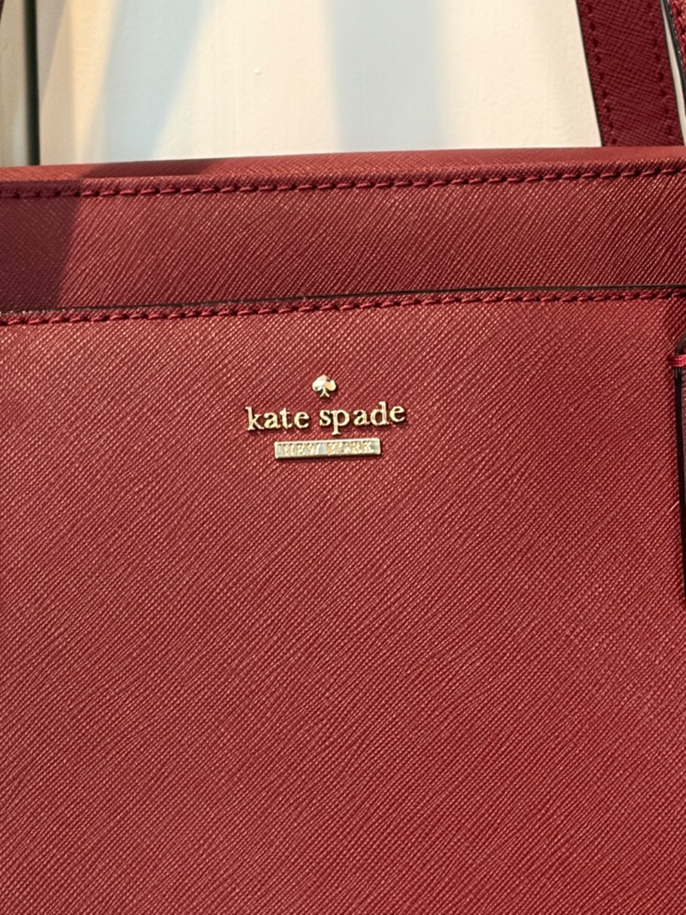 Kate spade crosshatch leather purse